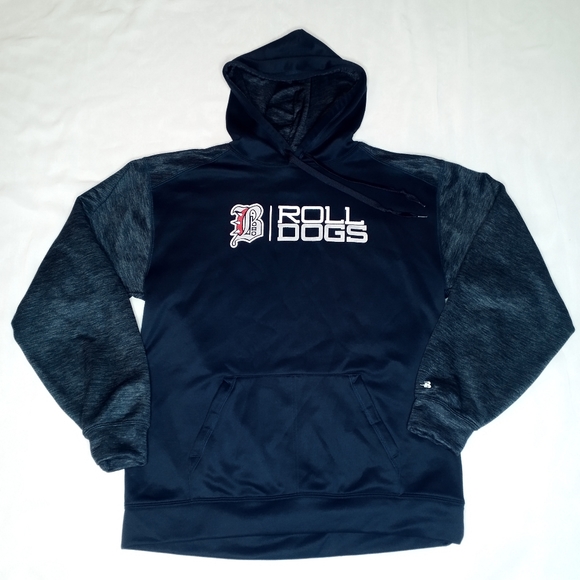 Badger Sport Roll Dogs Graphic Print 3 Pocket Hooded Sweatshirt Men's Medium - Picture 1 of 14